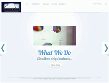 Tablet Screenshot of cloudbox.com